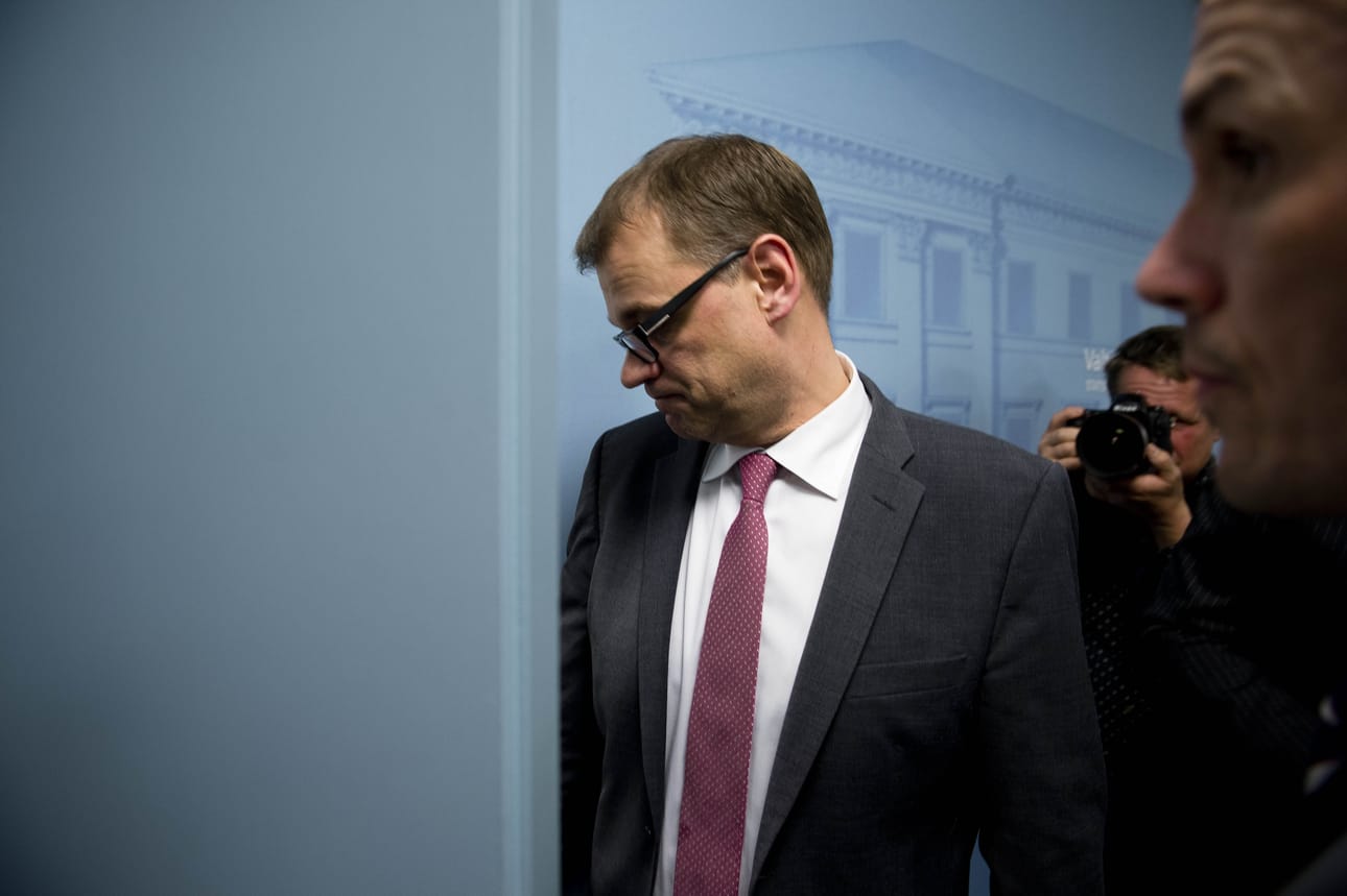 Juha Sipilä ei antanut haastatteluja keskiviikkona. Arkistokuva.