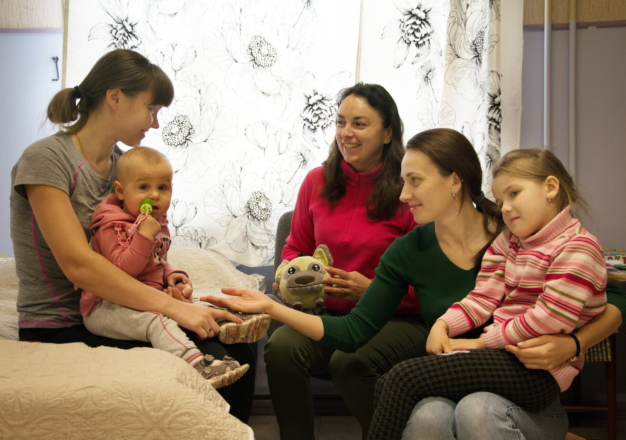 Olha ja Sofia, Olha Nikolova sekä Oleksandra ja Anna kertovat olevansa suunnattoman kiitollisia Suutalan väelle saamastaan avusta.