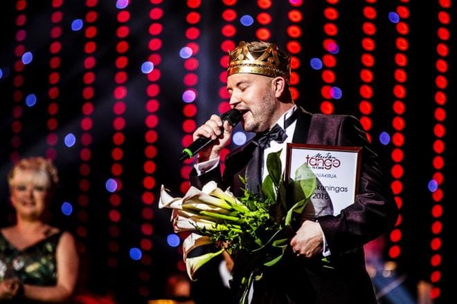 Jarno Kokko on tangokuningas mallia 2018. KUVA KRISTA LUOMA