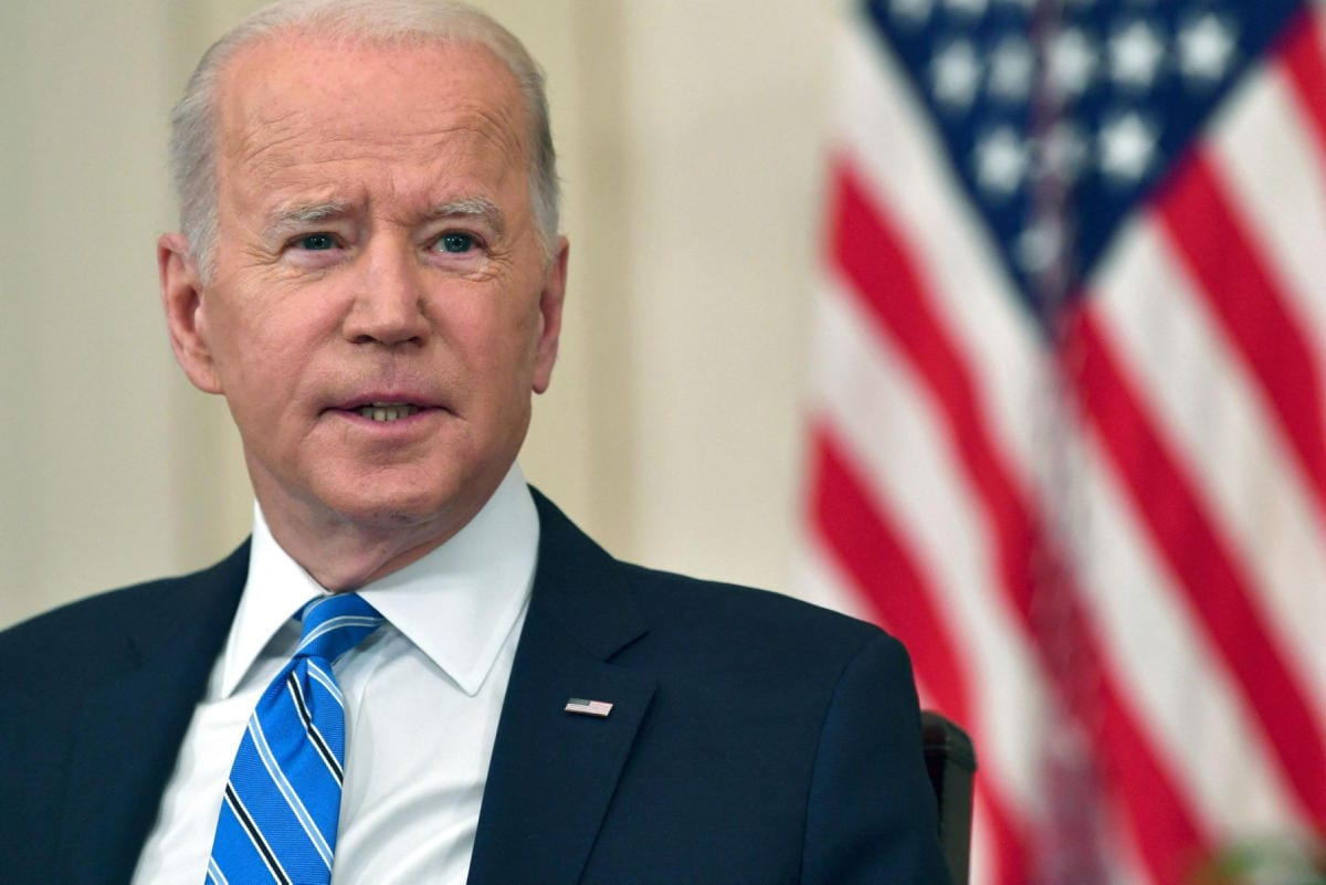 Yhdysvaltain presidentti Joe Biden (kuvassa) keskustelee Ukrainan presidentin Volodymyr Zelenskyin kanssa vielä tänään. LEHTIKUVA/AFP