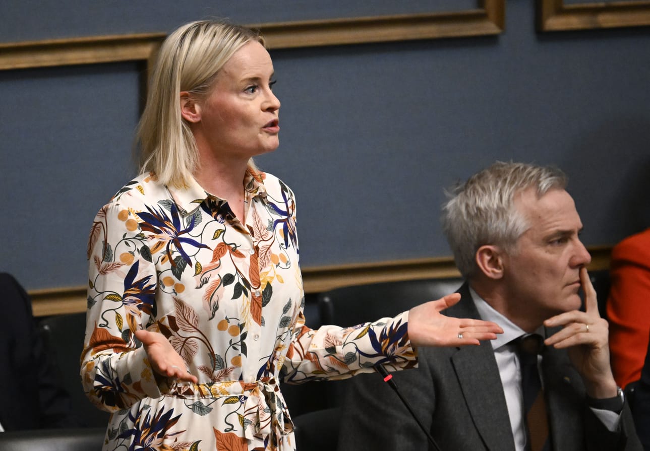 Riikka Purra johtaa valtiovarainministeriötä.