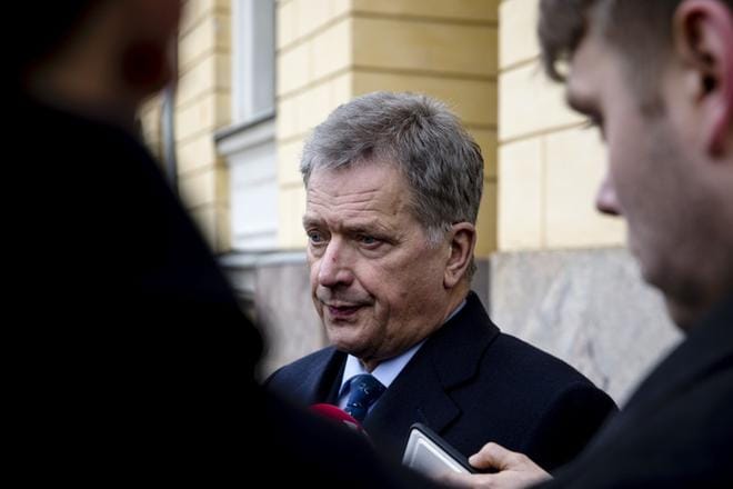 Tasavallan presidentti Sauli Niinistö kommentoi muun muassa Nord Stream 2 -hanketta Ylen Ykkösaamussa lauantaina. KUVA: Joel Maisalmi, arkisto