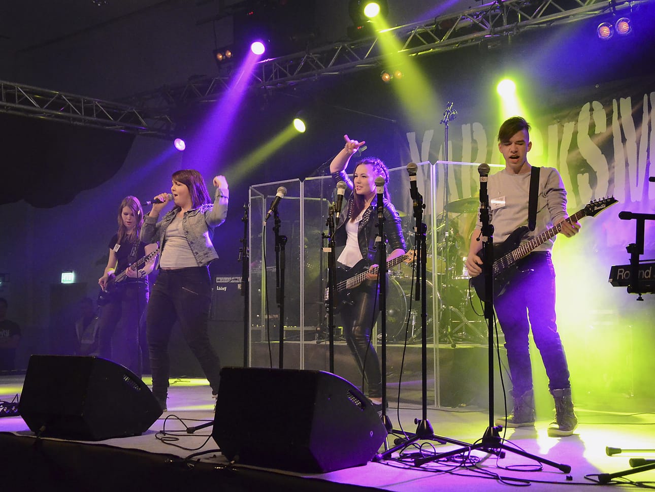 Jurvalainen Greenstrike esiintyi YaRockSM-kisoissa vuonna 2015.