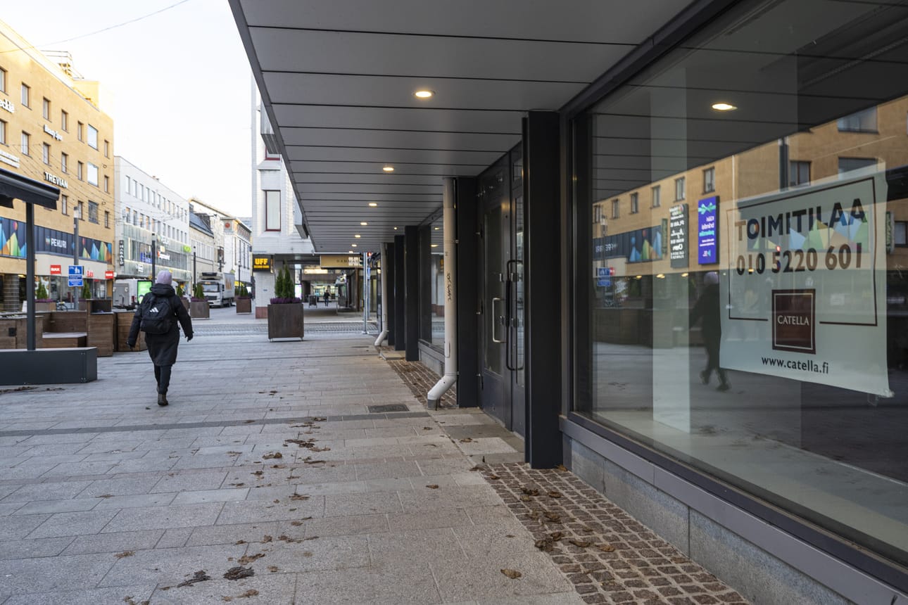 Ydinkeskustan keskimääräiset liiketilojen vuokratasot ovat laskeneet Oulussa vuoden 2016 jälkeen 40–50 prosenttia.