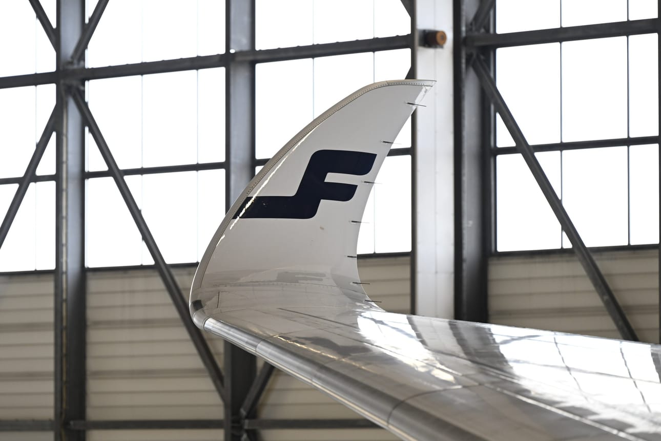 Lentoyhtiö Finnair on perunut IAU:n työnseisauksen takia kuusi lentoa tältä päivältä. LEHTIKUVA / EMMI KORHONEN
