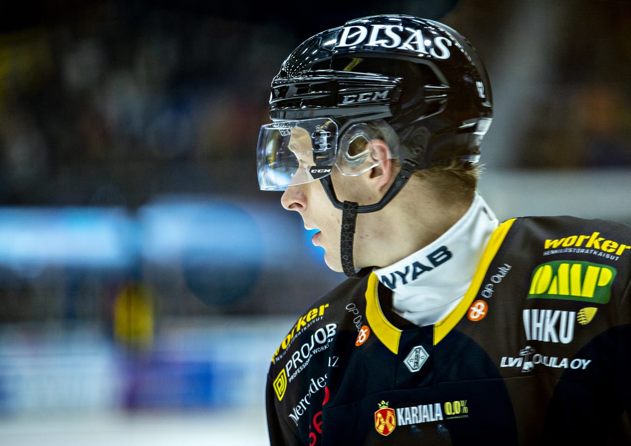 Kärpät ei nähnyt käyttöä puolustaja Joel Olkkoselle.