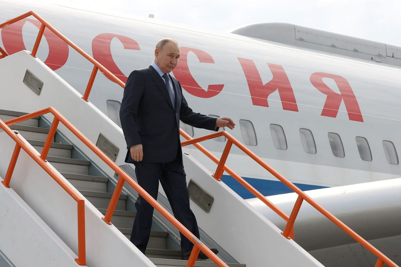Vladimir Putin saapui Pohjois-Koreaan. Arkistokuva. LEHTIKUVA/AFP