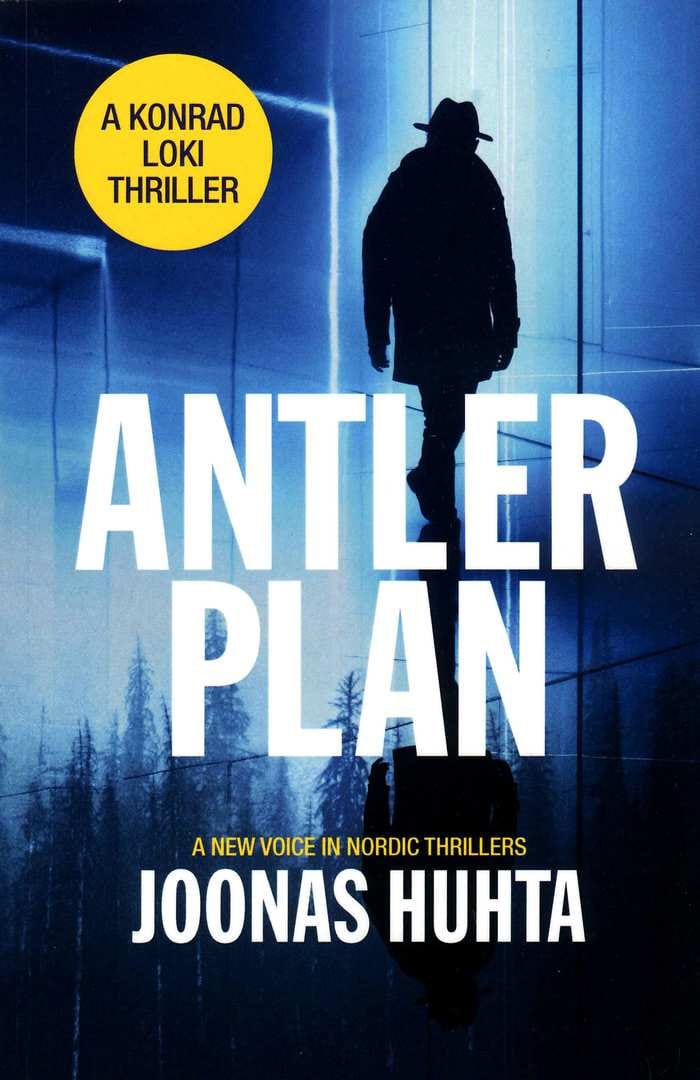 Esikoisteos. Kirjan nimi Antler Plan, poronsarvisuunnitelma, symboloi muun muassa uutta alkua, johon terroristi tarinassa pyrkii.