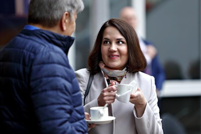 Opetusministeri Sanni Grahn-Laasonen (kok.) tekee lopullisen päätöksen ajatuspajojen valtiontuista opetus- ja kulttuuriministeriön esityksen pohjalta. KUVA: Tomi Kosonen