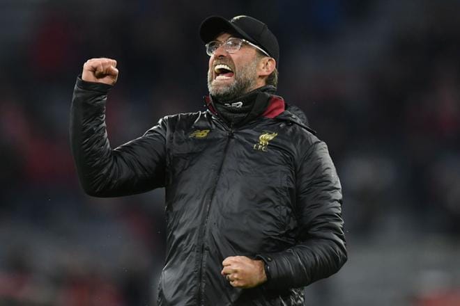 Liverpool on palannut entistä tiukemmin eurooppalaisen seurajoukkuejalkapalloilun huipulle, vakuuttaa Liverpoolin saksalaisvalmentaja Jürgen Klopp. Hänen suojattinsa pudottivat keskiviikkona Bayern Münchenin Mestarien liigan puolivälieristä. Kuva: Lehtikuva / AFP