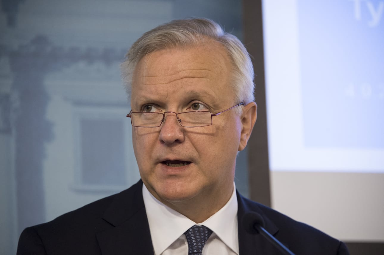 Elinkeinoministeri Olli Rehn. Arkistokuva