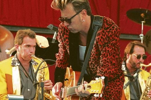 Brian Setzer on kolmesti esiintynyt Pori Jazzissa. KUVA: ANTTI ASU