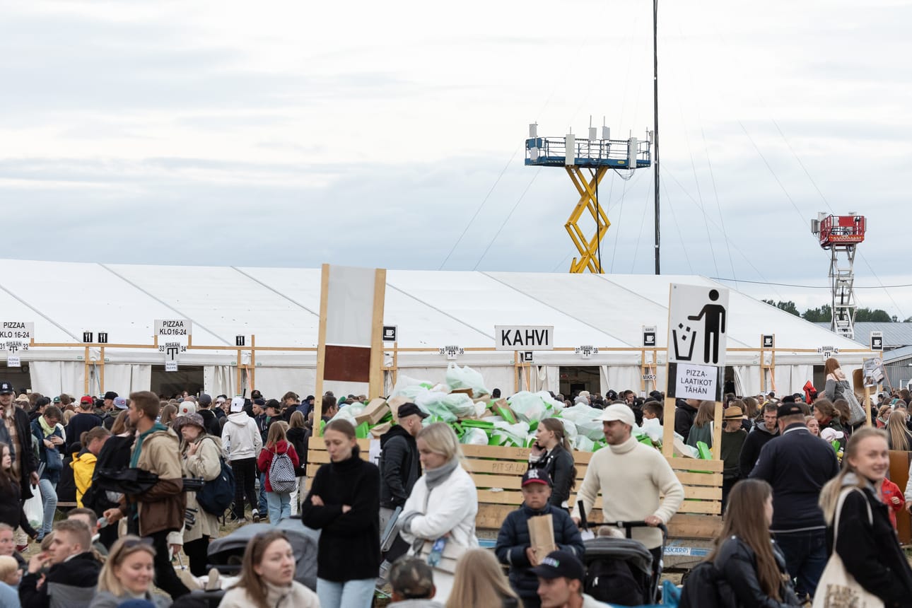Täällä ruokittiin viikonlopun aikana arviolta 86 000 ihmistä.