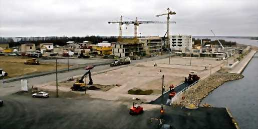 Fokkatornissa tehdään jo viidennen kerroksen runkoa.