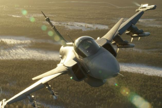 Luulajan 21. Lennoston Saab 39 Gripen C Savon taivaalla Suomessa kesällä 2016. Kuva Rich Cooper