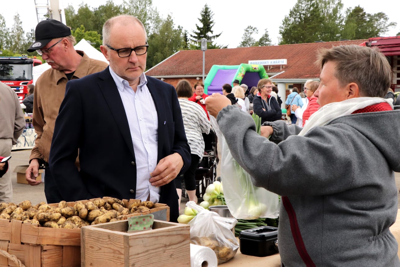 Ilman isoja valtionosuuksia olisi Siikajoen pottukapan pohja putipuhdas, sanoo Kauko Lehto. Arkistokuva