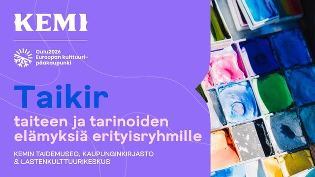 Kemiläinen Taikir-ohjelma yhdistää taiteen, kirjallisuuden ja lukemisen.