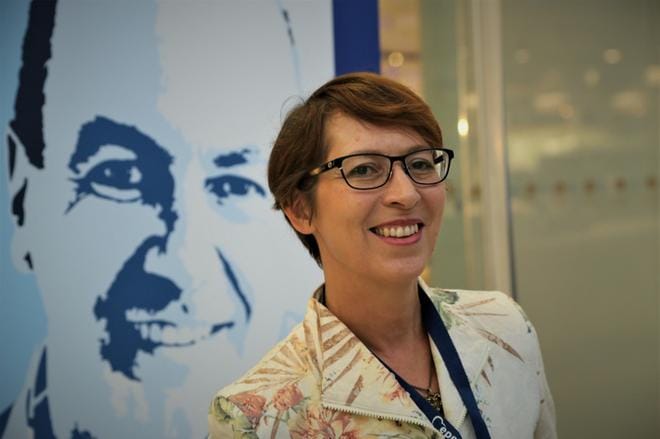 Kristillisdemokraattien puheenjohtaja ja entinen europarlamentaarikko Sari Essayah kannattaa Manfred Weberiä EPP:n kärkiehdokkaaksi. KUVA: Markku Uhari