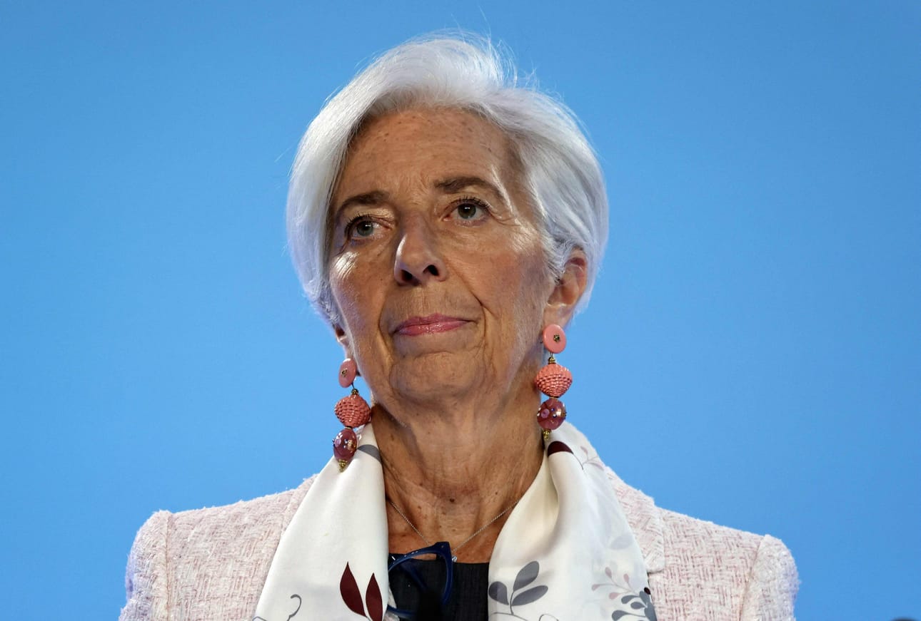 Euroopan keskuspankin pääjohtaja Christine Lagarde. LEHTIKUVA/AFP