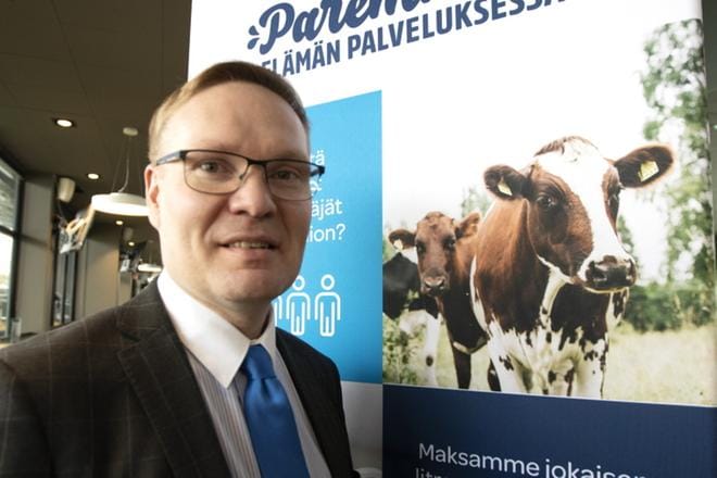 Mikko Heikkinen on toiminut uuden Osuuskunta Maitosuomen ylimenokauden hallituksen puheenjohtajana. KUVA: JARI KARJANMAA