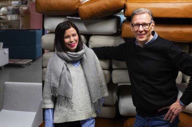 Annaleena Hakola ja Jari Hakola saivat Hakola Huonekalu Oy:n kasvamaan. Arkistokuva: Minna Antila