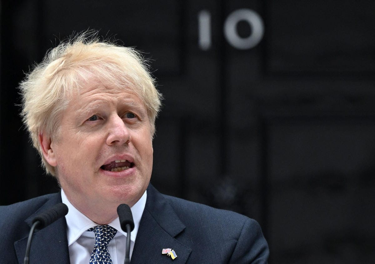 Johnson selvisi kesäkuussa oman puolueensa epäluottamusäänestyksestä. LEHTIKUVA/AFP