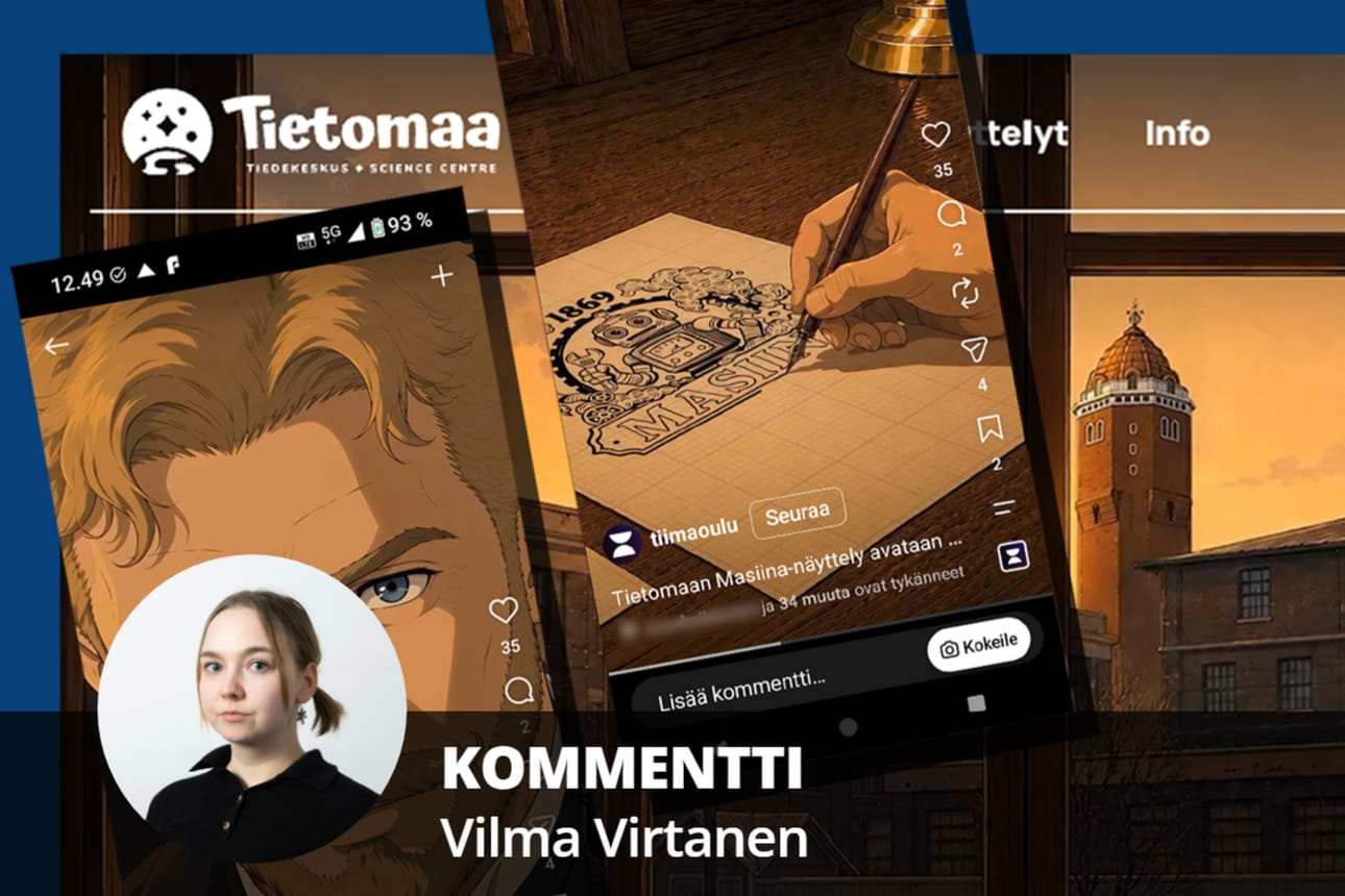 Museo- ja tiedekeskus Tiima turvautui myös käyttämään tekoälyä markkinoidessaan näyttelyään.