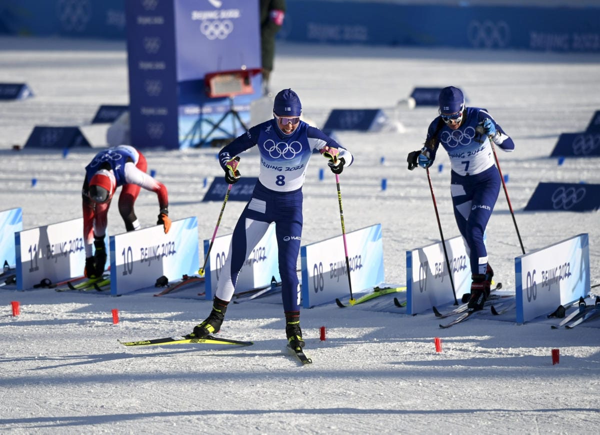 Kerttu Niskanen jäi mitalista runsaat viisi sekuntia. LEHTIKUVA / EMMI KORHONEN