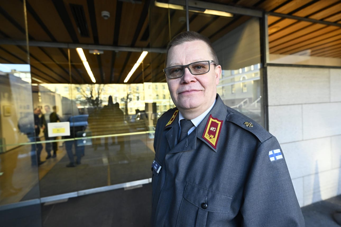 Pääesikunnan tiedustelupäällikkö, prikaatikenraali Pekka Turunen Helsingissä 15. tammikuuta 2025. LEHTIKUVA / VESA MOILANEN