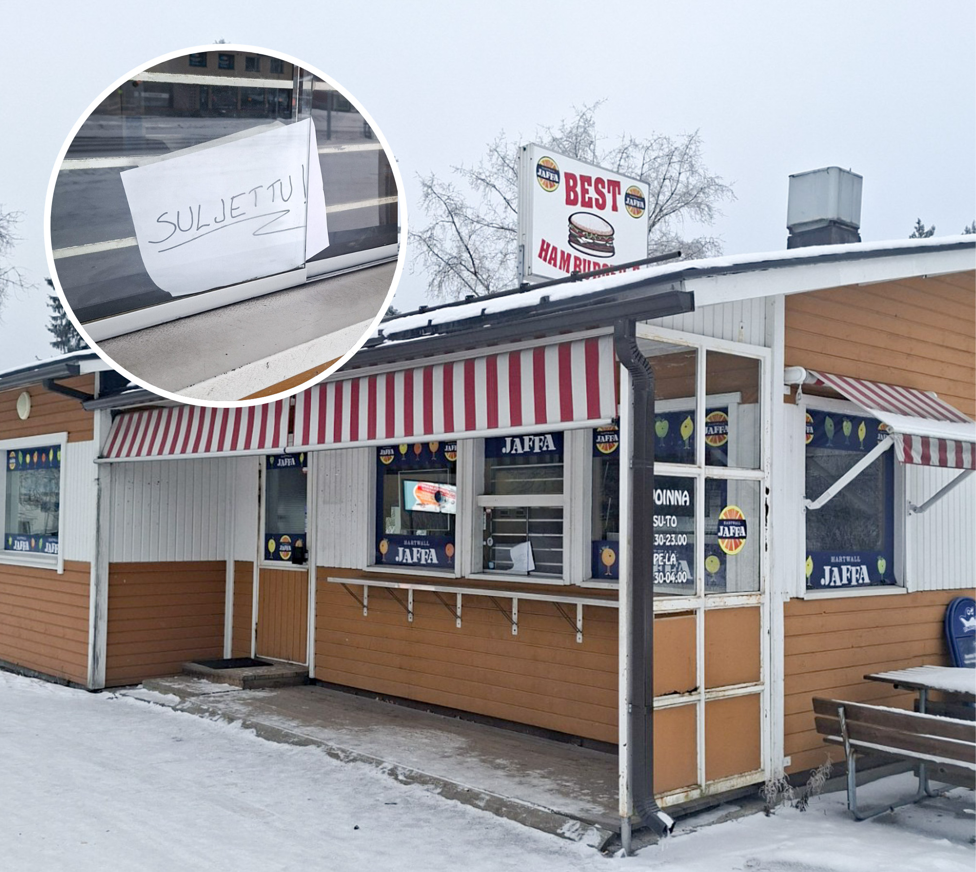 Ähtärin ainoa grilli laittoi lapun luukulle – Hyvältä ei näytä myöskään naapureilla