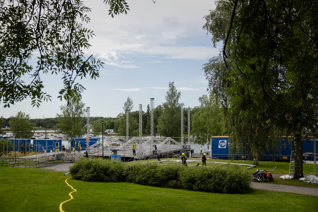 Vaasa Festival rakentuu meren äärelle.