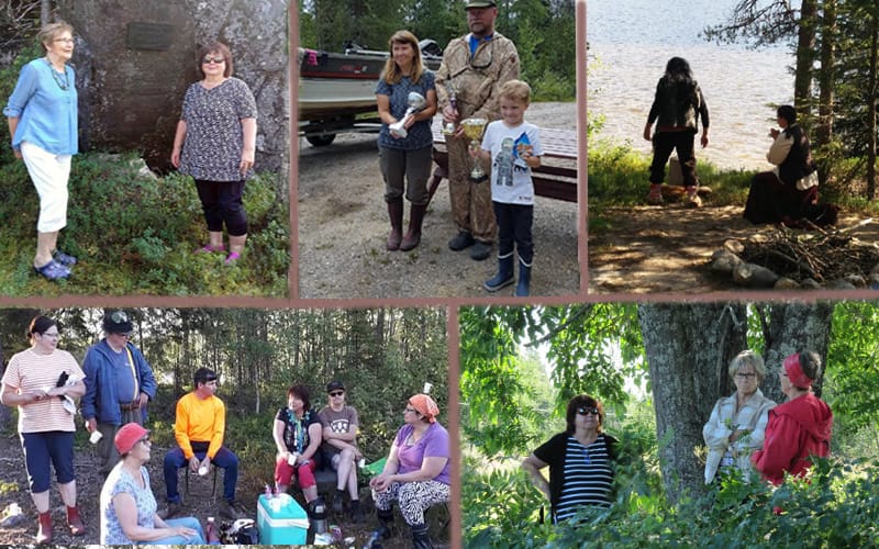 Kuvakollaasi kesästä. Kollaasia luetaan ylhäältä vasemmalta alkaen.