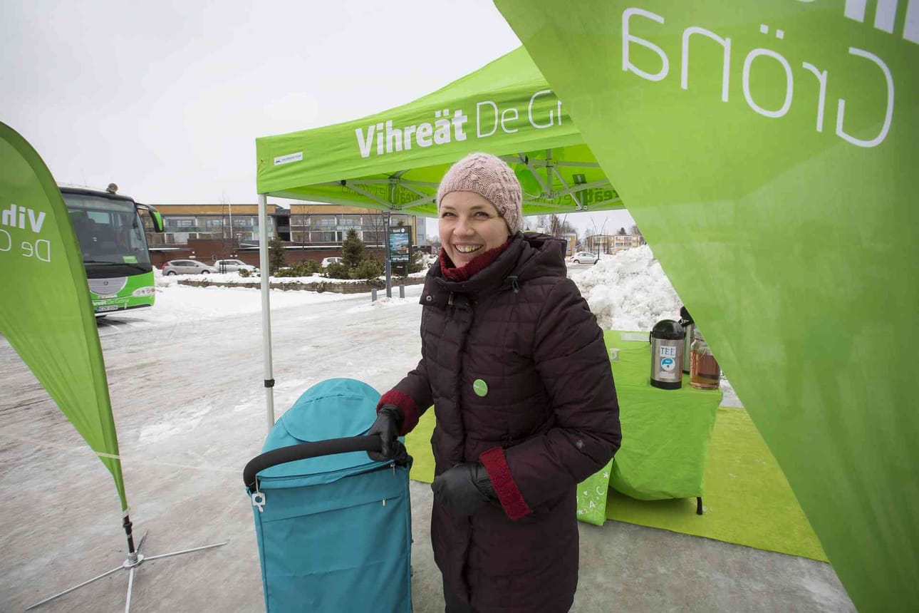 Hanna Halmeenpää murtautui Touko Aallon keralla vahvaan uusimaalaiseen vihreään kuplaan.
