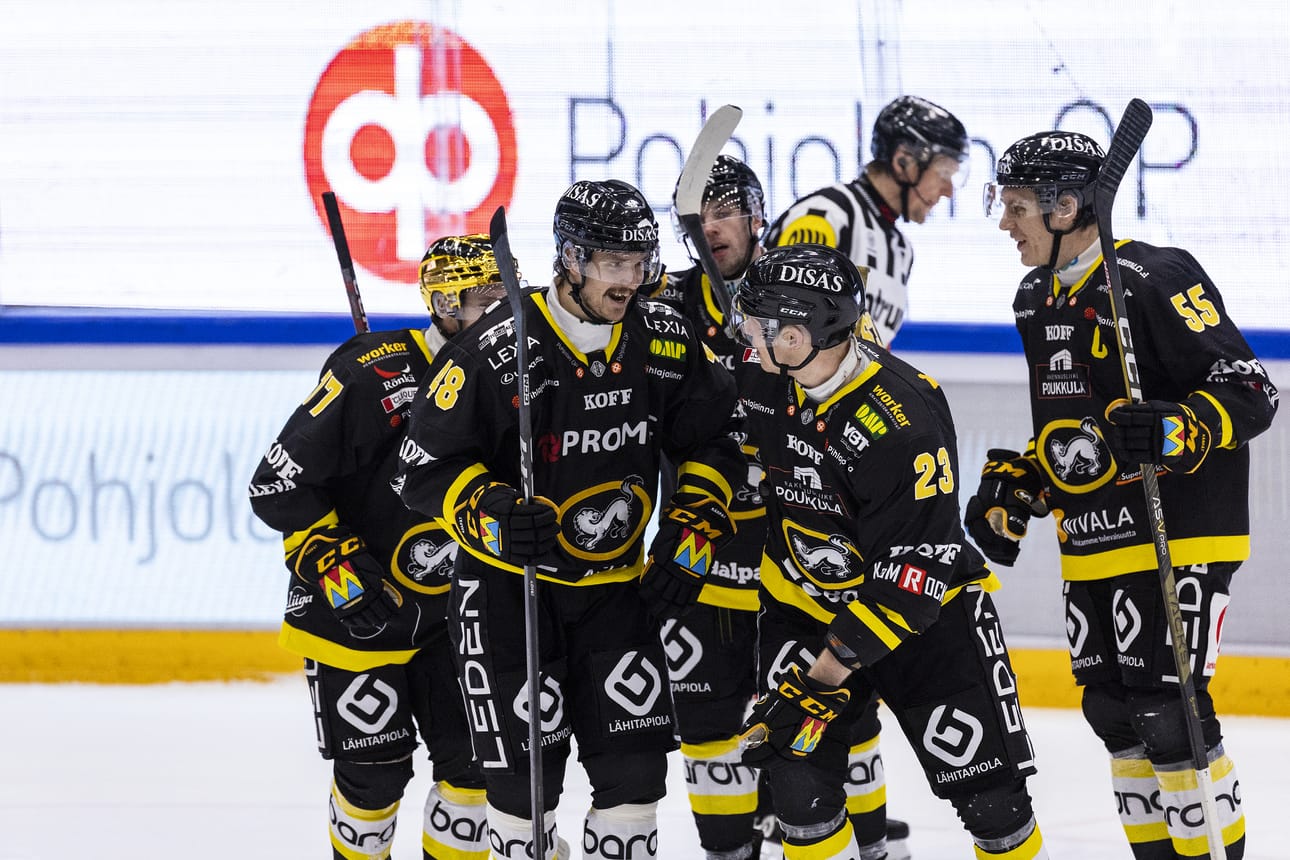 Joonas Kemppaisen johtama ketju oli tehokkaana keskiviikkoillan pelissä.