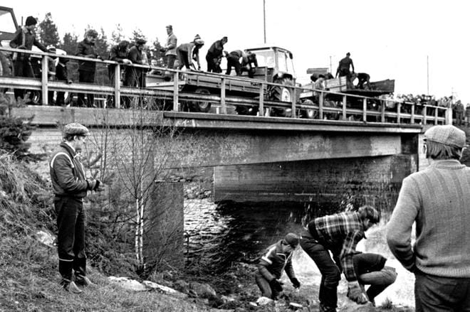 Lappajärveläisten mitta täyttyi järven vedenpinnan laskuun 2.5.1979.
