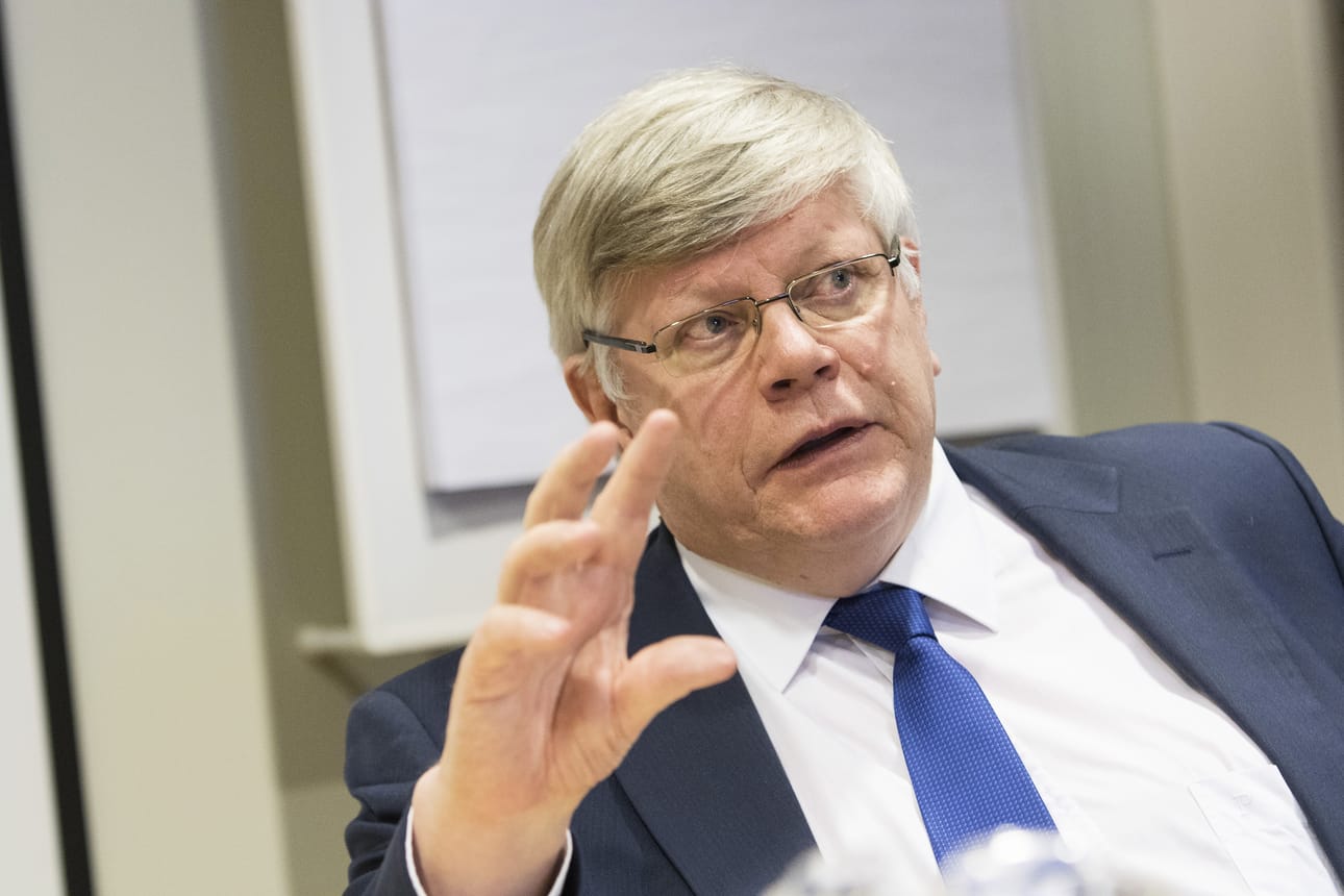Arkisto. Turun yliopiston rehtori Kalervo Väänänen.