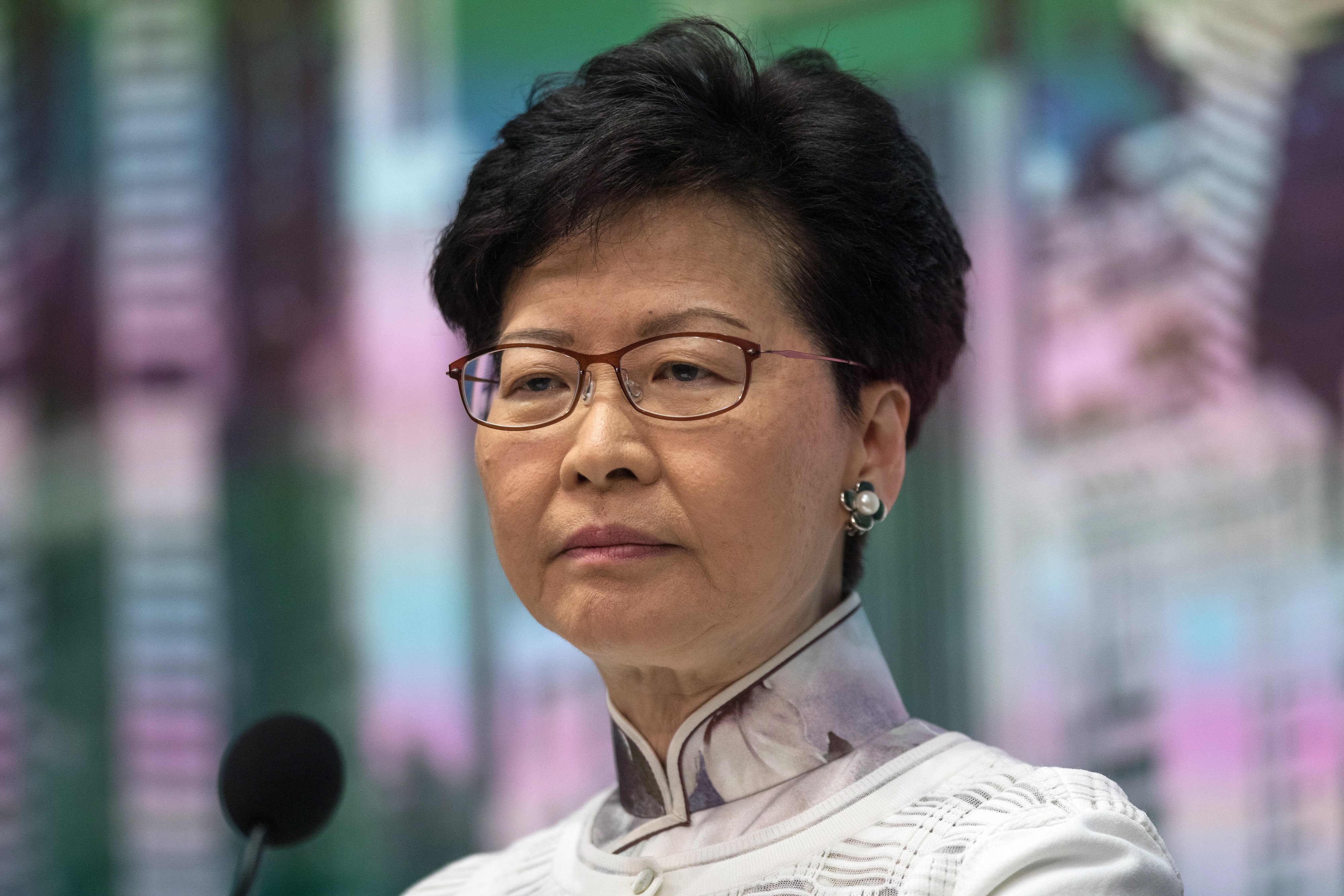 62-vuotias Carrie Lam on ollut Hongkongin ykkösjohtaja heinäkuun alusta 2017.