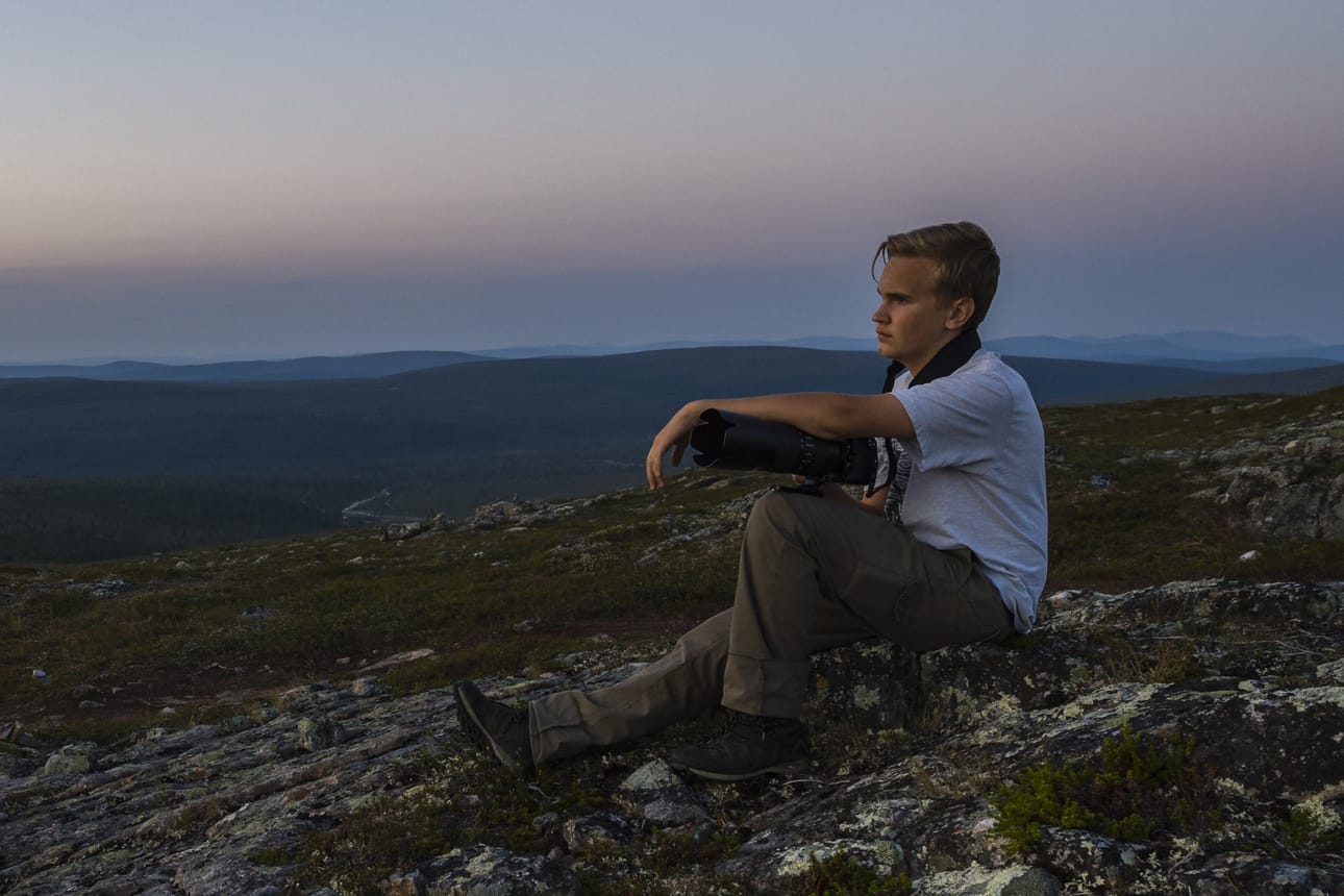Kuvaaminen jää todennäköisesti hyväksi harrastukseksi, mutta se pysyy koko elämän, Lasse Kurkela pohtii. Kuva otettu kuvausmatkalta Inarista.