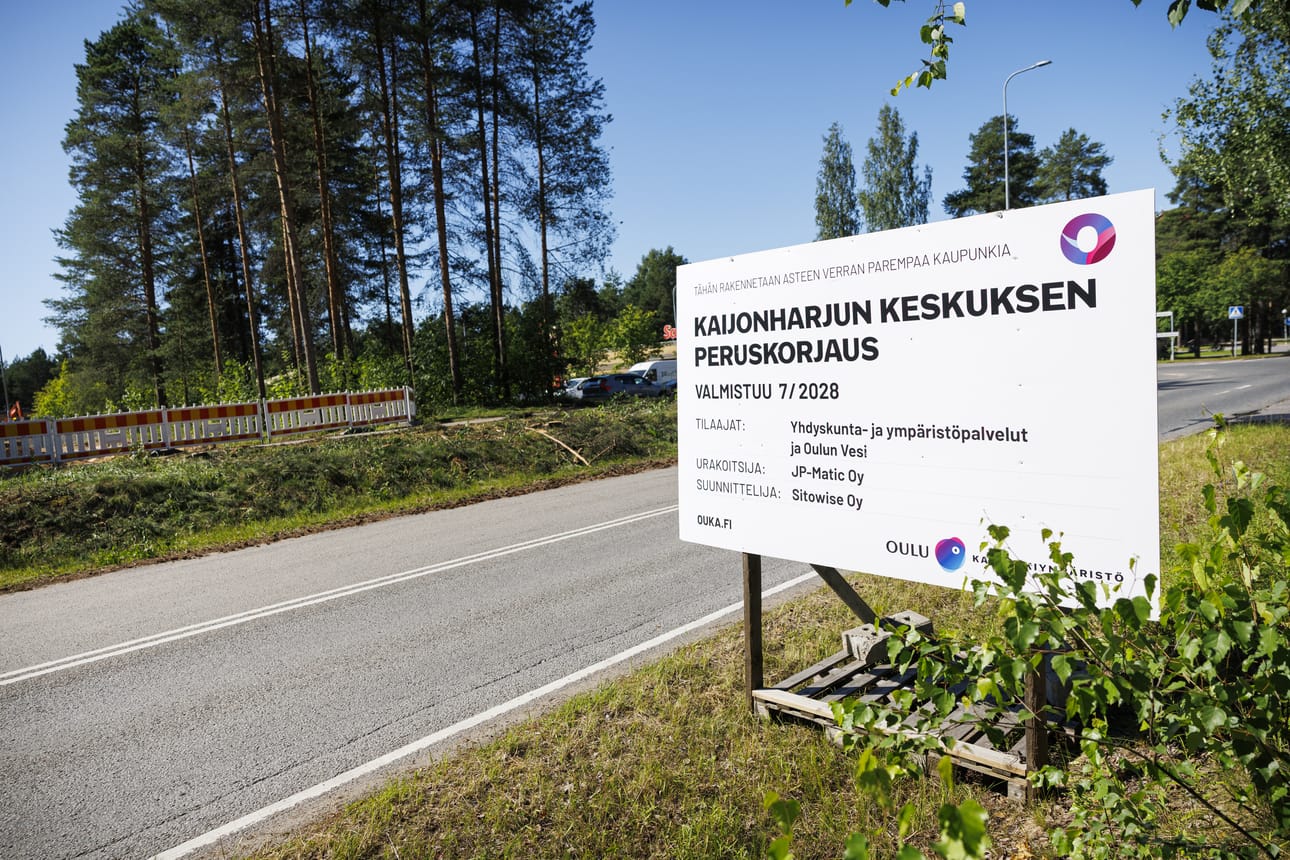 Kaijonharjun keskuksen peruskorjaus alkoi maanantaina 6. heinäkuuta.
