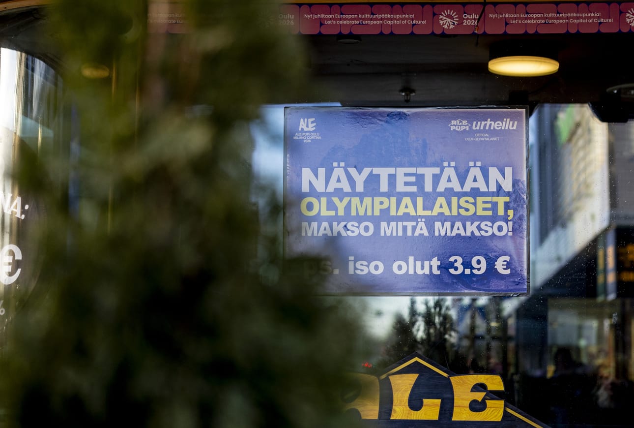 Olympialähetysten lisenssiasia aiheutti niin paljon keskustelua, että Ale pupi päätti käyttää sitä markkinoinnissaan.