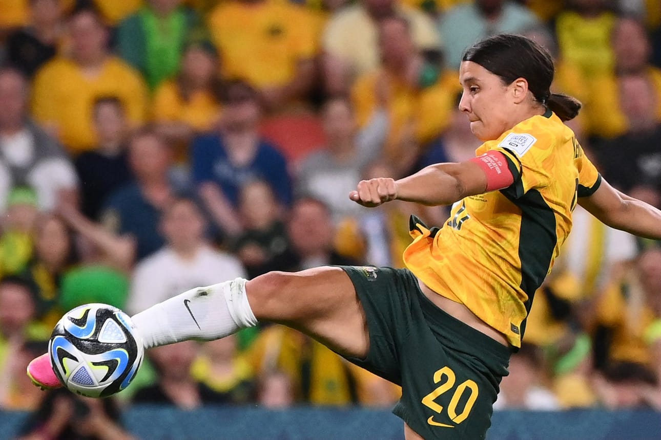 Australia sai viimein tähtipelaajansa kentälle, mutta emäntämaa on osoittanut olevansa muutakin kuin Sam Kerr (kuvassa). LEHTIKUVA/AFP