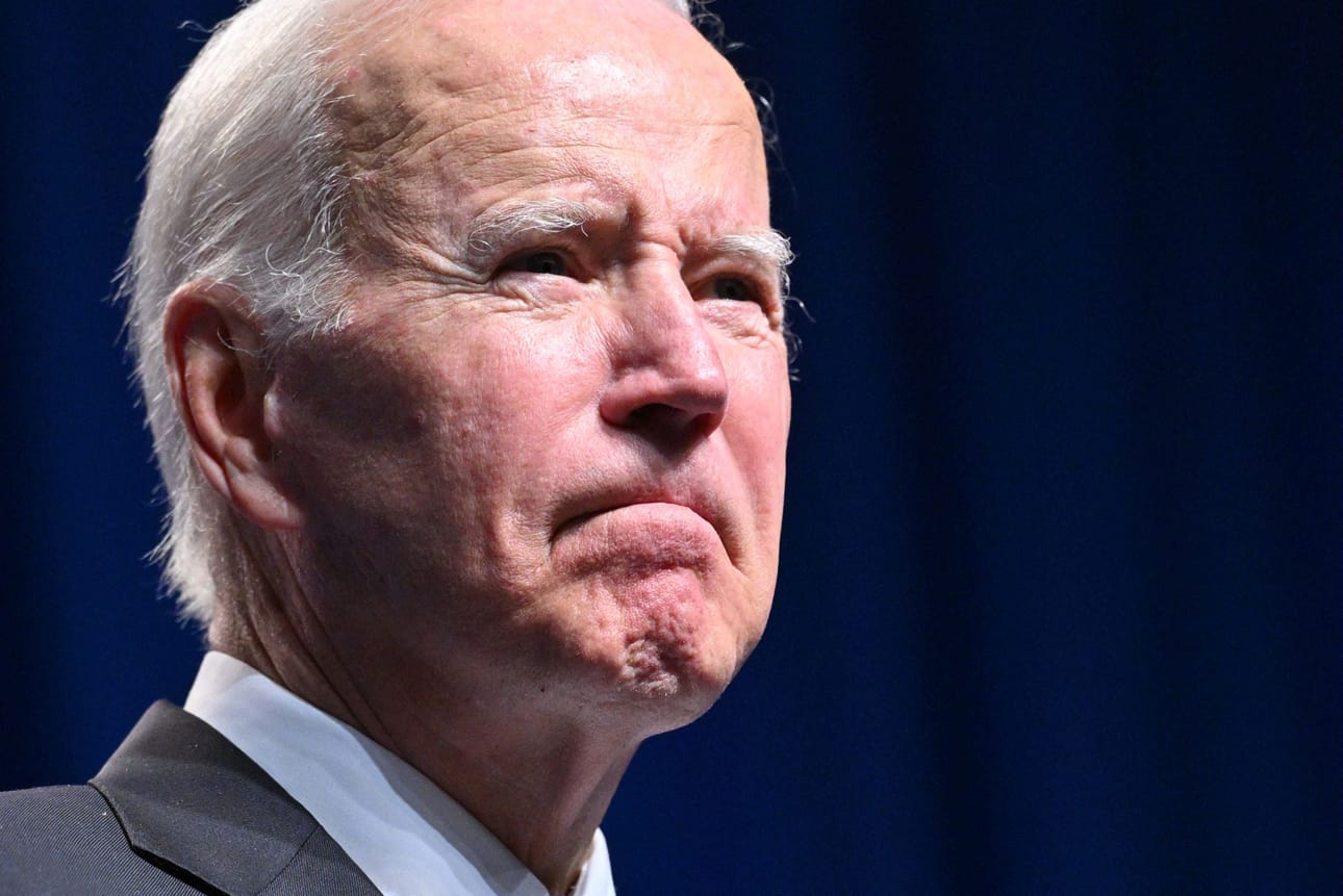 Yhdysvaltain presidentti Joe Biden kuvaili Venäjän perääntymistä viljan viennin Ukrainasta mahdollistavasta sopimuksesta puhtaasti törkeäksi. LEHTIKUVA/AFP