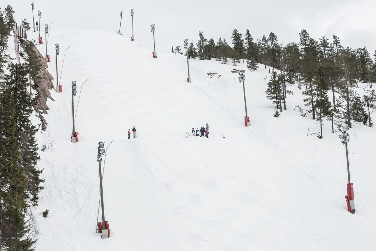 Rukan kumpareikko odottaa SM-kilpailijoita.