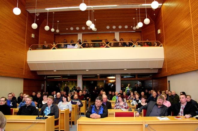 Evijärven valtuustosali. Arkistokuva: Johanna Kataja.