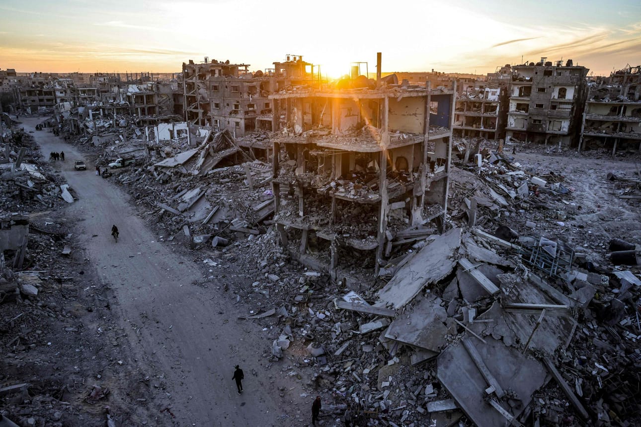 Israelin asevoimat kertoi surmanneensa Palestiinan islamilaisen jihadin taistelijan Gazan eteläosassa. Kuva Gazan eteläosassa sijaitsevasta Rafaista. LEHTIKUVA/AFP