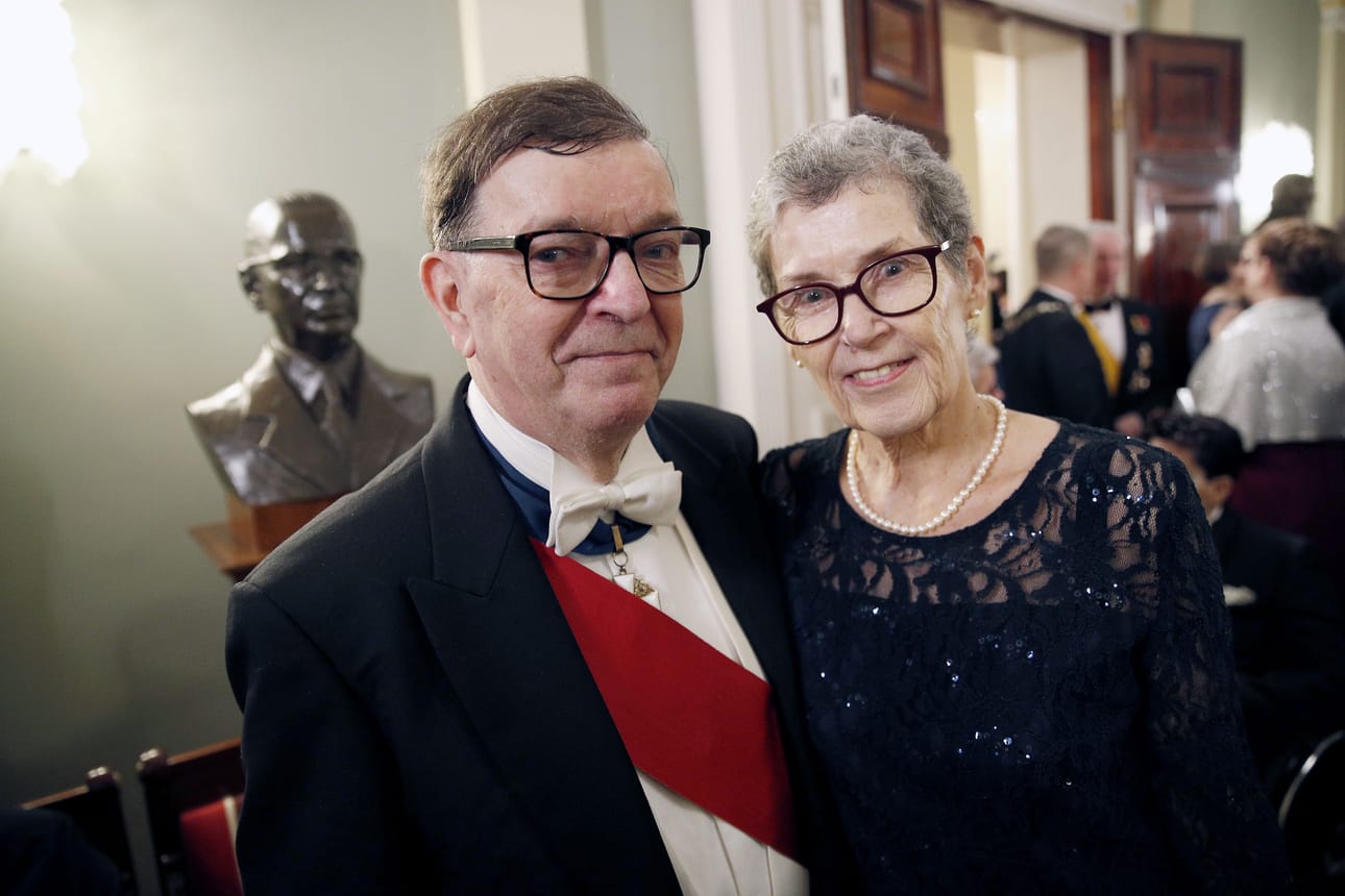 Paavo ja Vuokko Väyrynen viime itsenäisyyspäivänä.