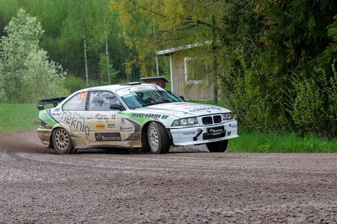 AL-Härmän Anssi Valkonen ajoi voittoon Mäntsälä-rallissa. KUVA: MARKO KYÖSTILÄ (Kuvassa Anssi Valkonen)