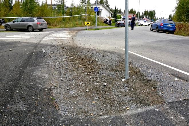 Vaarallinen takaa-ajo tapahtui syyskuussa Seinäjoella. Pakomatka päättyi rivitalon puutarhaan Simunassa. Kuva: Kari Löfhjelm.