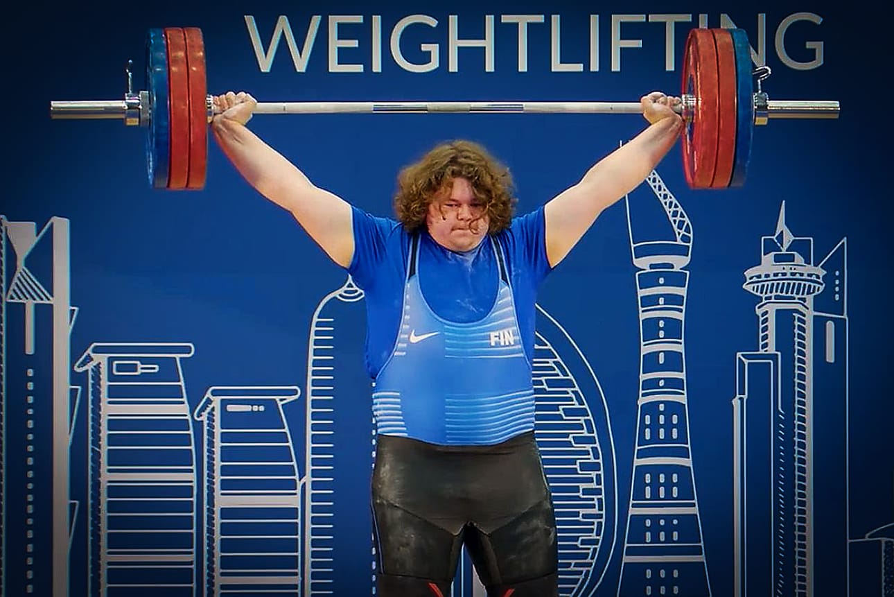Hanno Keskitalon MM-pronssitulos tempauksessa oli 165 kiloa.