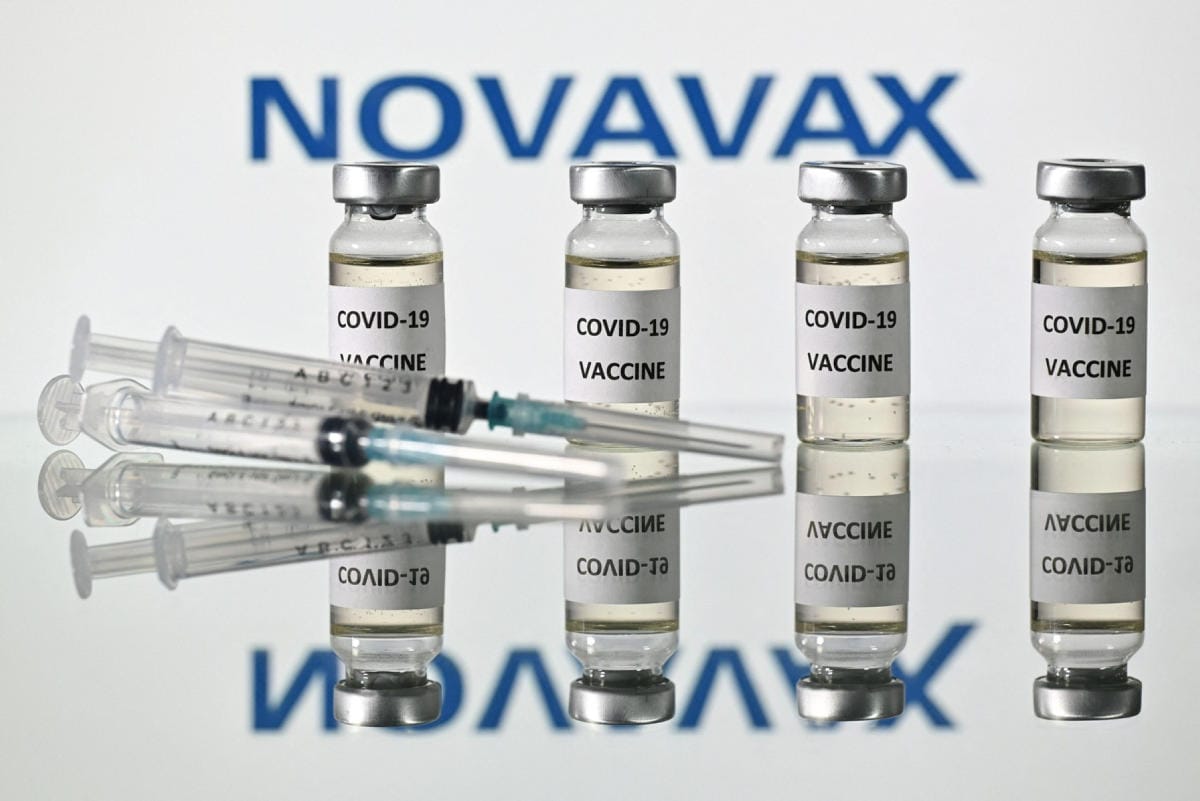 Novavaxin rokote on viides EMAn hyväksymä koronarokote. LEHTIKUVA / AFP